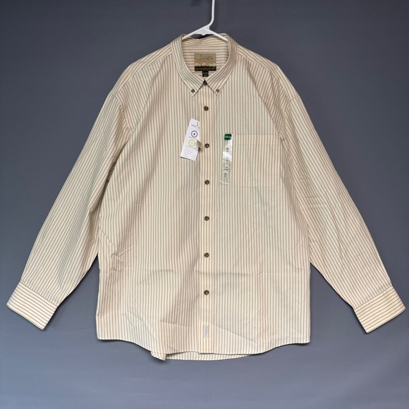 Log Base Button Cabela's | Shirts | Cabelas Outfitter Series Mens 2xl Striped Nanotex ...